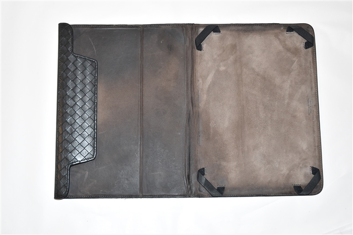 Black Leather Bottega Veneta Case, size O/S