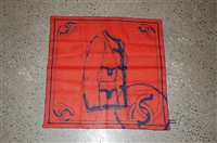 Bright Red Chanel Scarf, size O/S