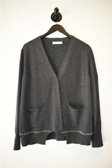 Charcoal Fabiana Filippi Cardigan, size M