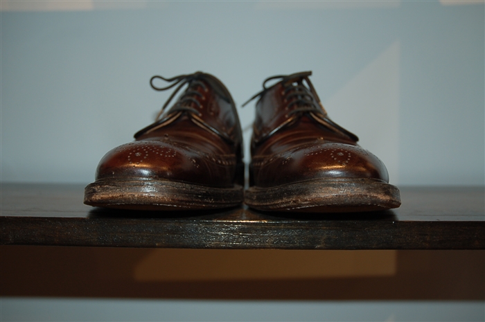 Chestnut Church's Derby, size 9