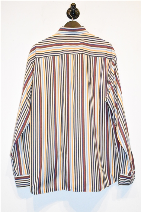 Striped Paul & Shark Button Shirt, size XL