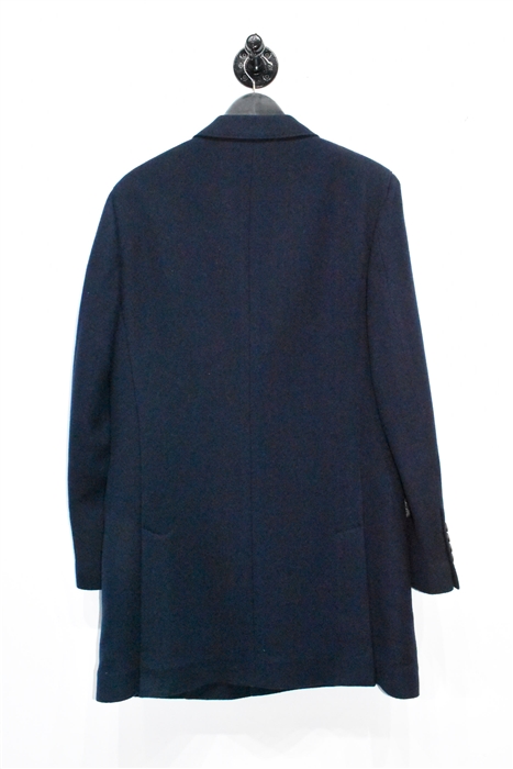 Navy Brunello Cucinelli Cashmere Coat, size M