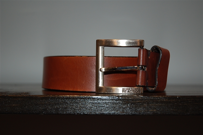 Aged Leather No Label Belt, size L