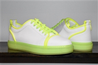 White & Yellow Christian Louboutin Sneaker, size 13