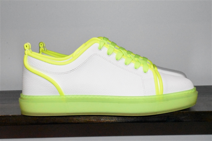 White & Yellow Christian Louboutin Sneaker, size 13