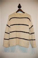 Cream & Black Brunello Cucinelli Pullover, size S