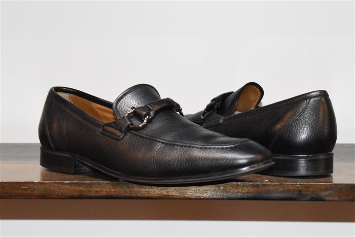 Black Leather Salvatore Ferragamo Loafer, size 10