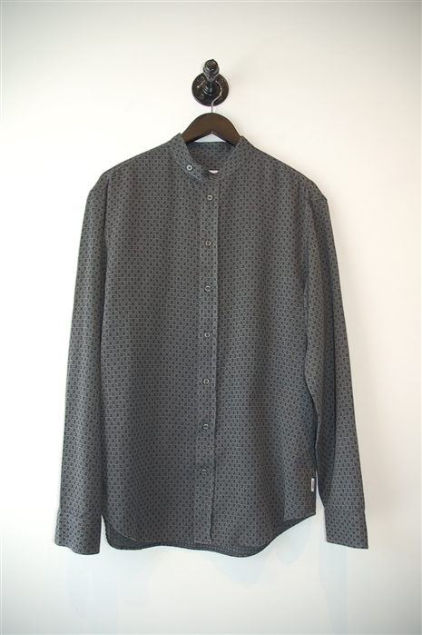 Checkerboard Armani Collezioni Button Shirt, size L