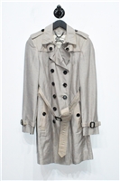 Beige Burberry Trench Coat, size 6