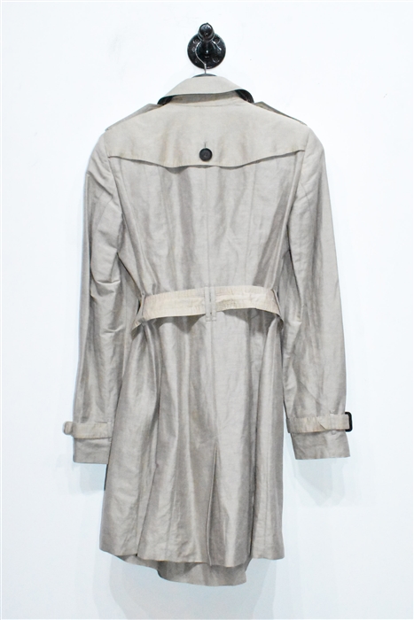 Beige Burberry Trench Coat, size 6