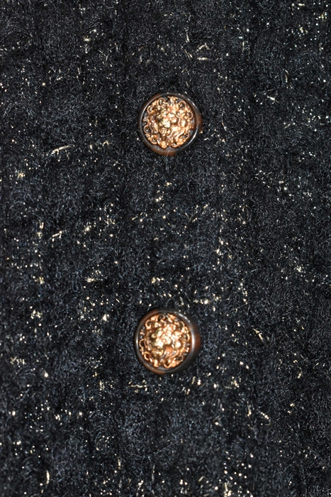 Black & Gold Chanel Tweed Dress, size 8