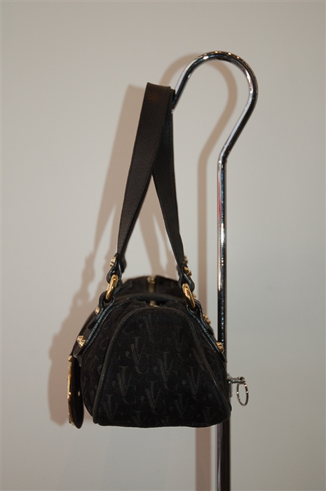 Monogram Versace Jeans Couture Satchel, size S
