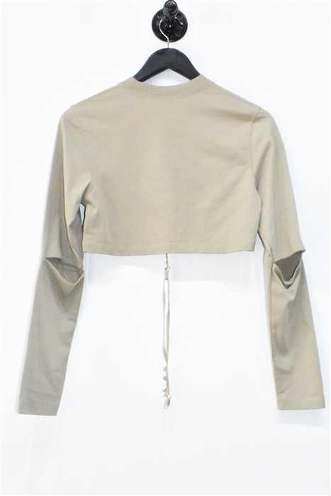 Khaki Jacquemus Cropped Top, size XS
