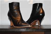 Black Leather Maison Margiela Booties, size 6