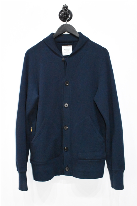 Navy Loopwheeler Cardigan, size M