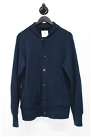 Navy Loopwheeler Cardigan, size M