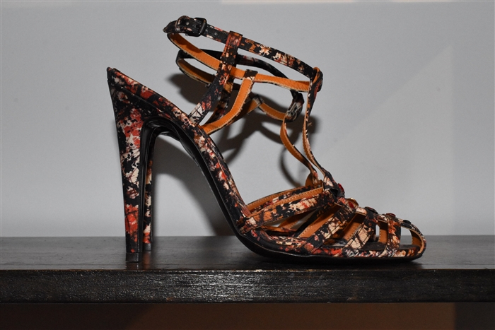 Abstract Print Bottega Veneta Sandal, size 8
