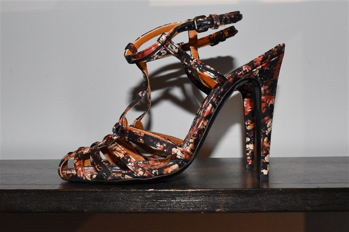 Abstract Print Bottega Veneta Sandal, size 8