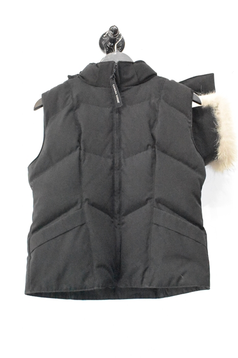 Basic Black Canada Goose Puffer Vest, size M