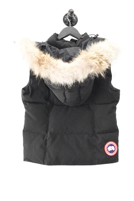 Basic Black Canada Goose Puffer Vest, size M