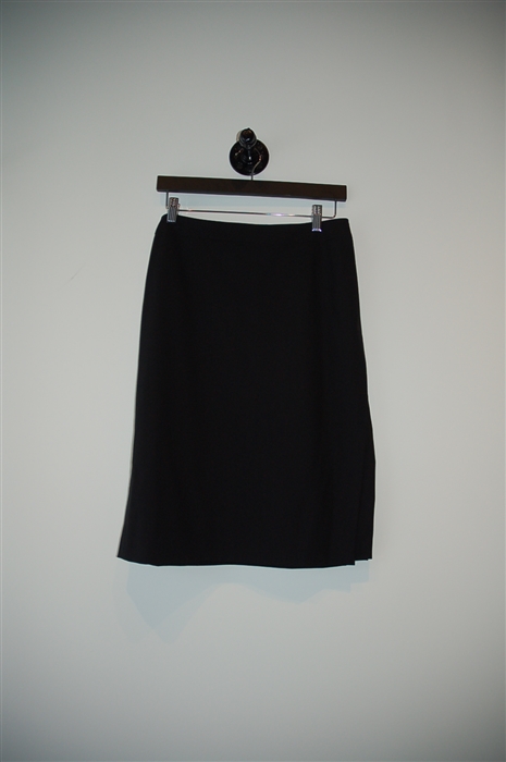 Basic Black Jil Sander Faux Wrap Skirt, size 8