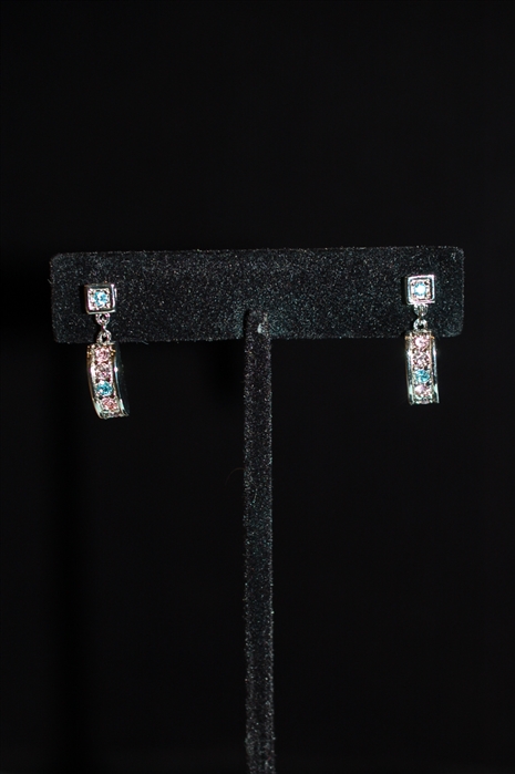 Rhodium Nina Ricci Earrings, size O/S