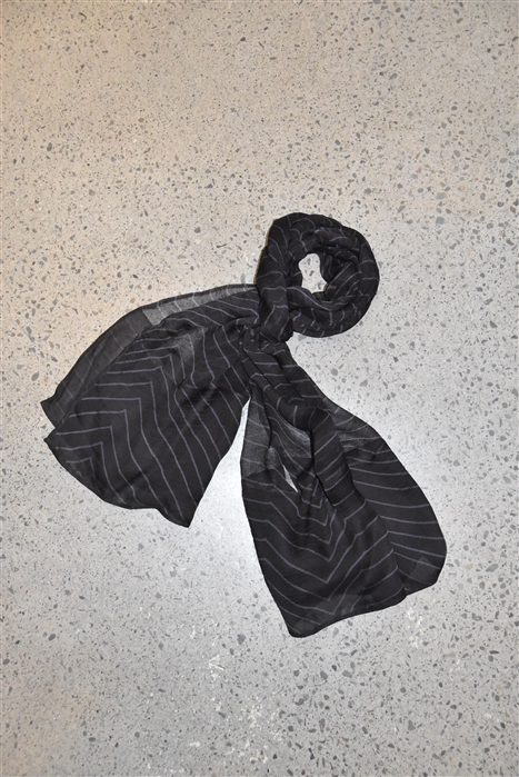 Brown Stripe Giorgio Armani Silk Scarf, size O/S
