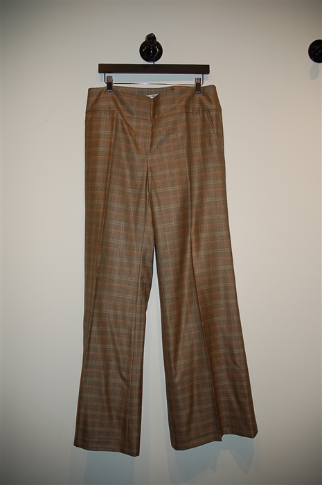 Tartan Diane von Furstenberg Puddle Pants, size 14