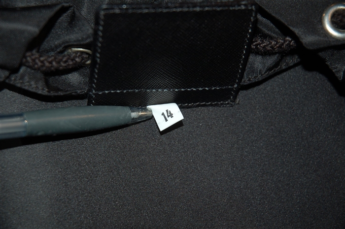 Basic Black Prada Backpack, size L