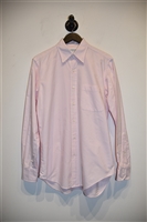 Pink Stripe Thom Browne Button Shirt, size L