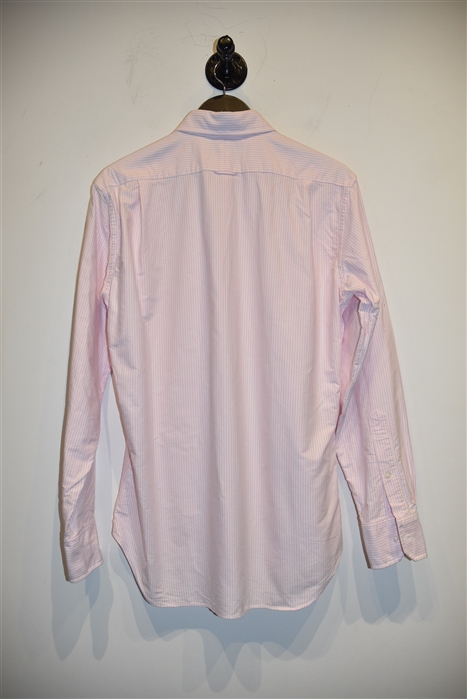 Pink Stripe Thom Browne Button Shirt, size L