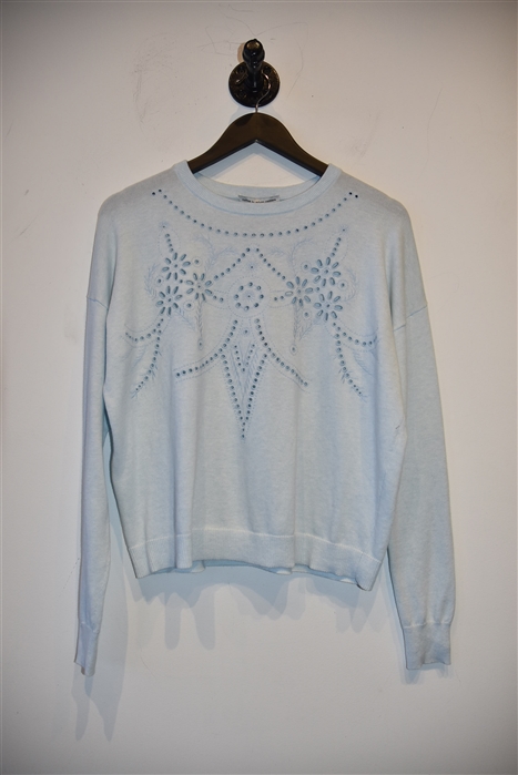Ice Blue Autumn Cashmere Pullover, size S