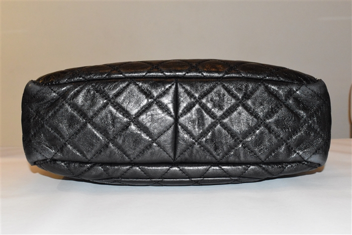 Black Leather Chanel Camera Bag, size L