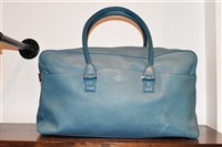 Deep Aqua Smythson Duffle, size XL