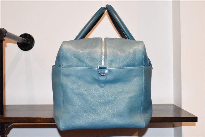 Deep Aqua Smythson Duffle, size XL