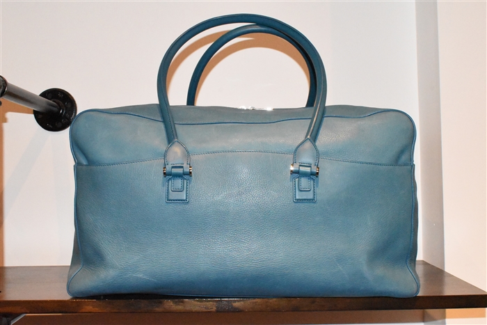 Deep Aqua Smythson Duffle, size XL