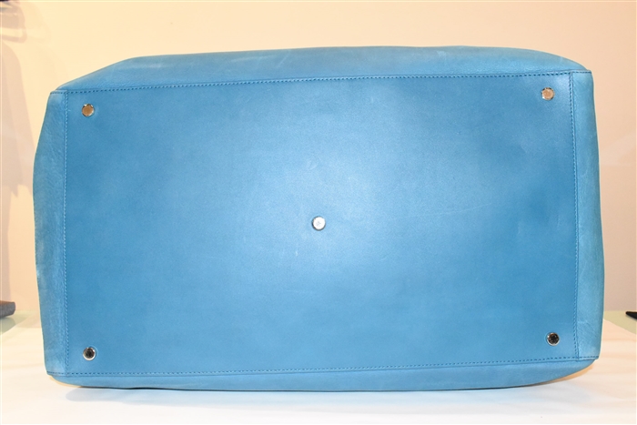 Deep Aqua Smythson Duffle, size XL