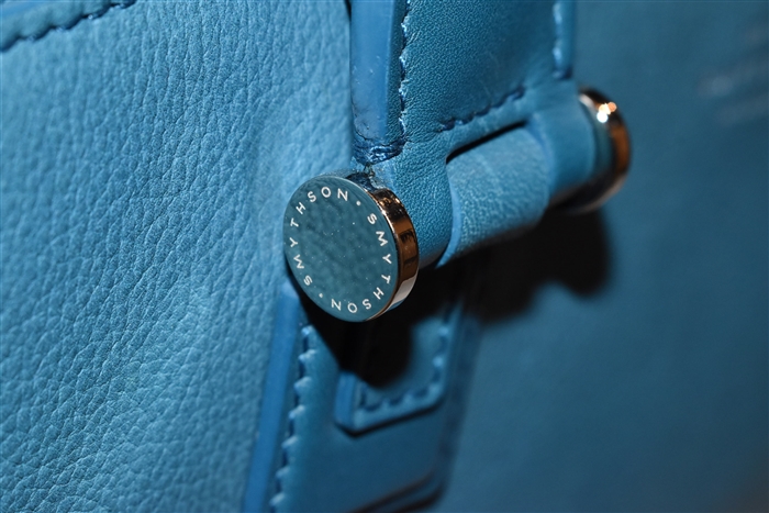 Deep Aqua Smythson Duffle, size XL