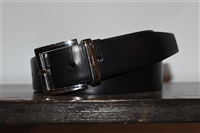 Black Leather Prada Belt, size L