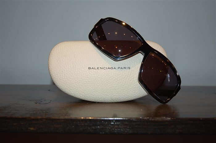 Ruthenium Balenciaga Sunglasses, size O/S