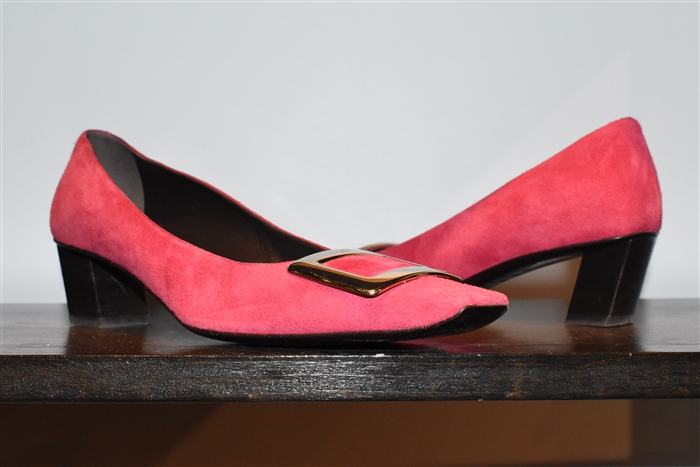 Deep Pink Roger Vivier Kitten Heels, size 8