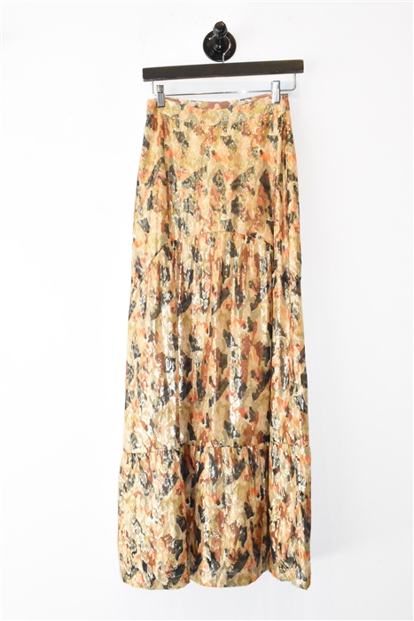 Abstact Print Ba&sh Maxi Skirt, size XS