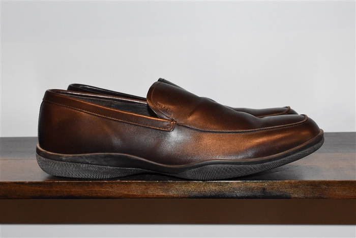Espresso Prada Loafer, size 10