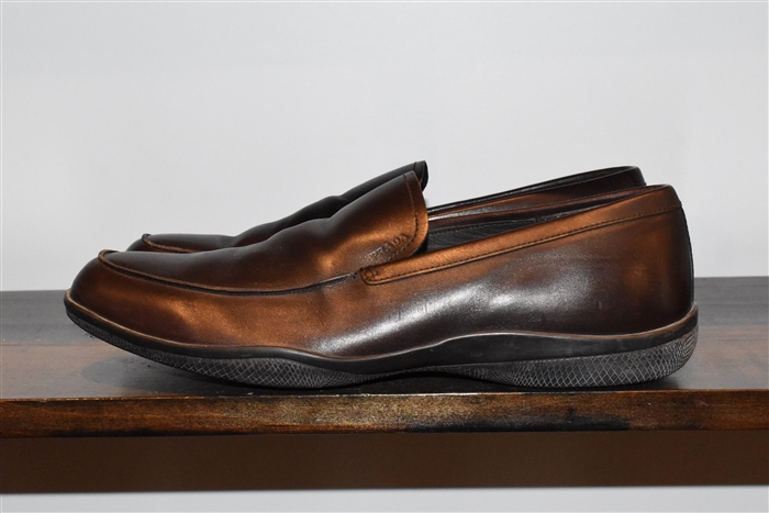 Espresso Prada Loafer, size 10