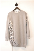 Heather Gray MSGM Sweatshirt Dress, size XS