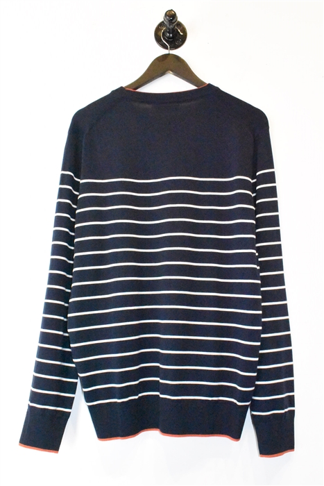 Navy Stripe Brunello Cucinelli Pullover, size XL