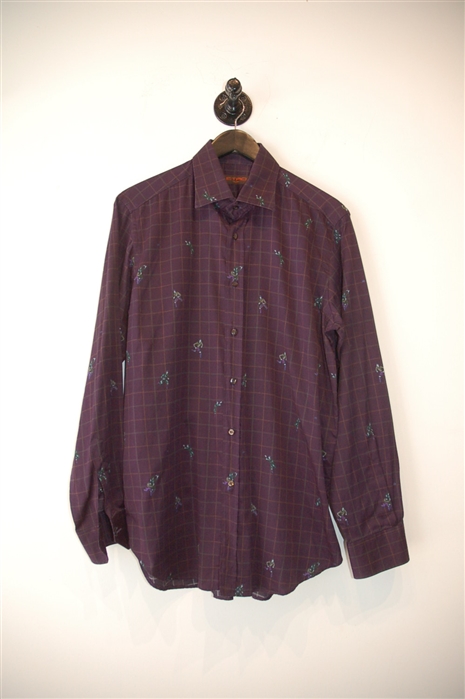 Midnight Purple Etro Button Shirt, size L