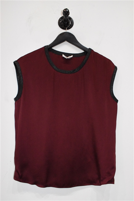 Burgundy Helmut Lang Sleeveless, size XS