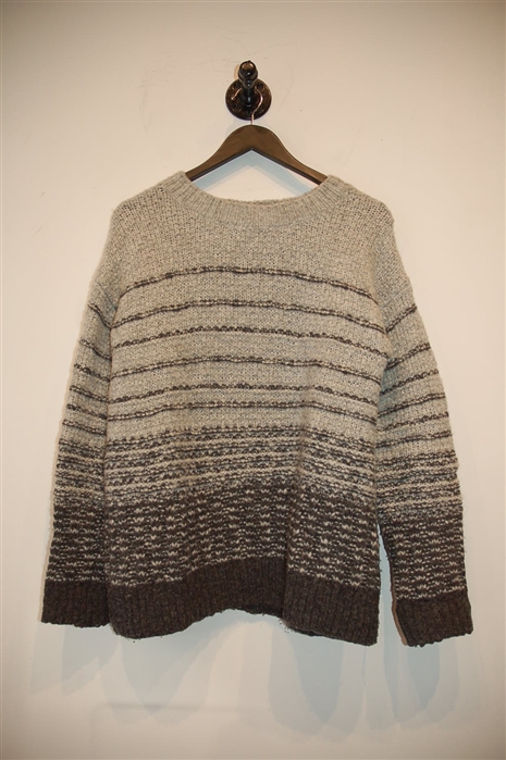 Gray Stripe Vince Pullover, size S