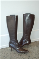 Dark Leather Jimmy Choo Boots, size 8
